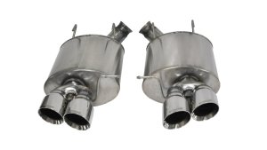 Ford Mustang Performance Exhaust - Rear - CORSA Performance - Axle-Back Sport, Dual Rear Exit, Twin 4.0in. Pro-Series Tips - Polished - `13-`14